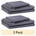 thumbnail image 1 of (2 pack) Allswell Soft & Silky 4-Piece Shark Rayon Derived from Bamboo Sateen Bed Sheet Set, Queen, 1 of 14