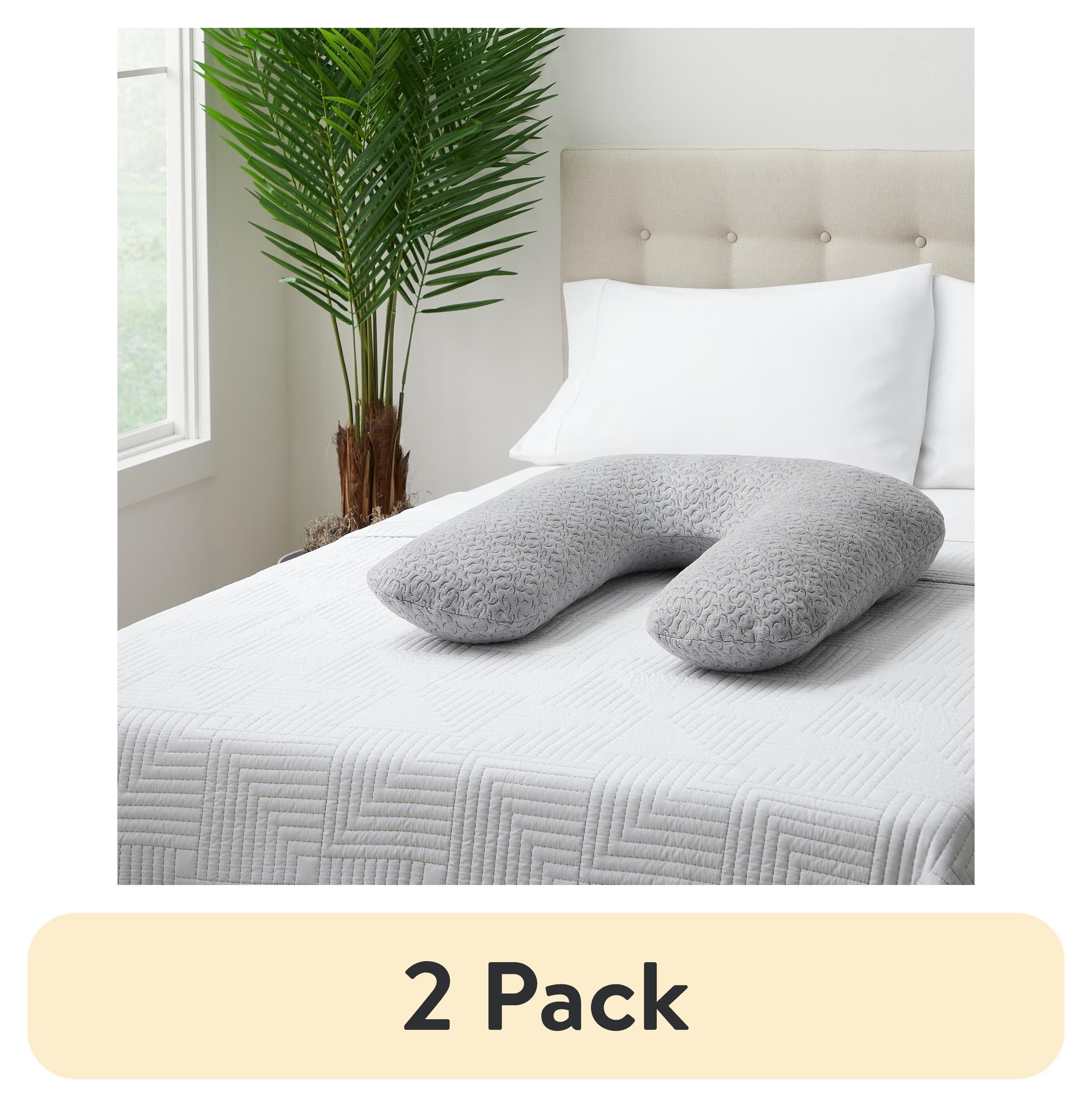 (2 pack) Allswell Wrap-Around Oversized Pillow, Gray