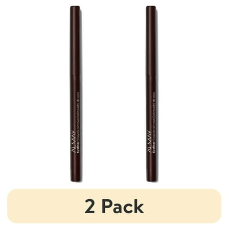 (2 pack) Almay All-Day Eyeliner Pencil, Crayon Contour Water Resistant Eyeliner Pencil, 209 Black Raisin, 0.01 oz
