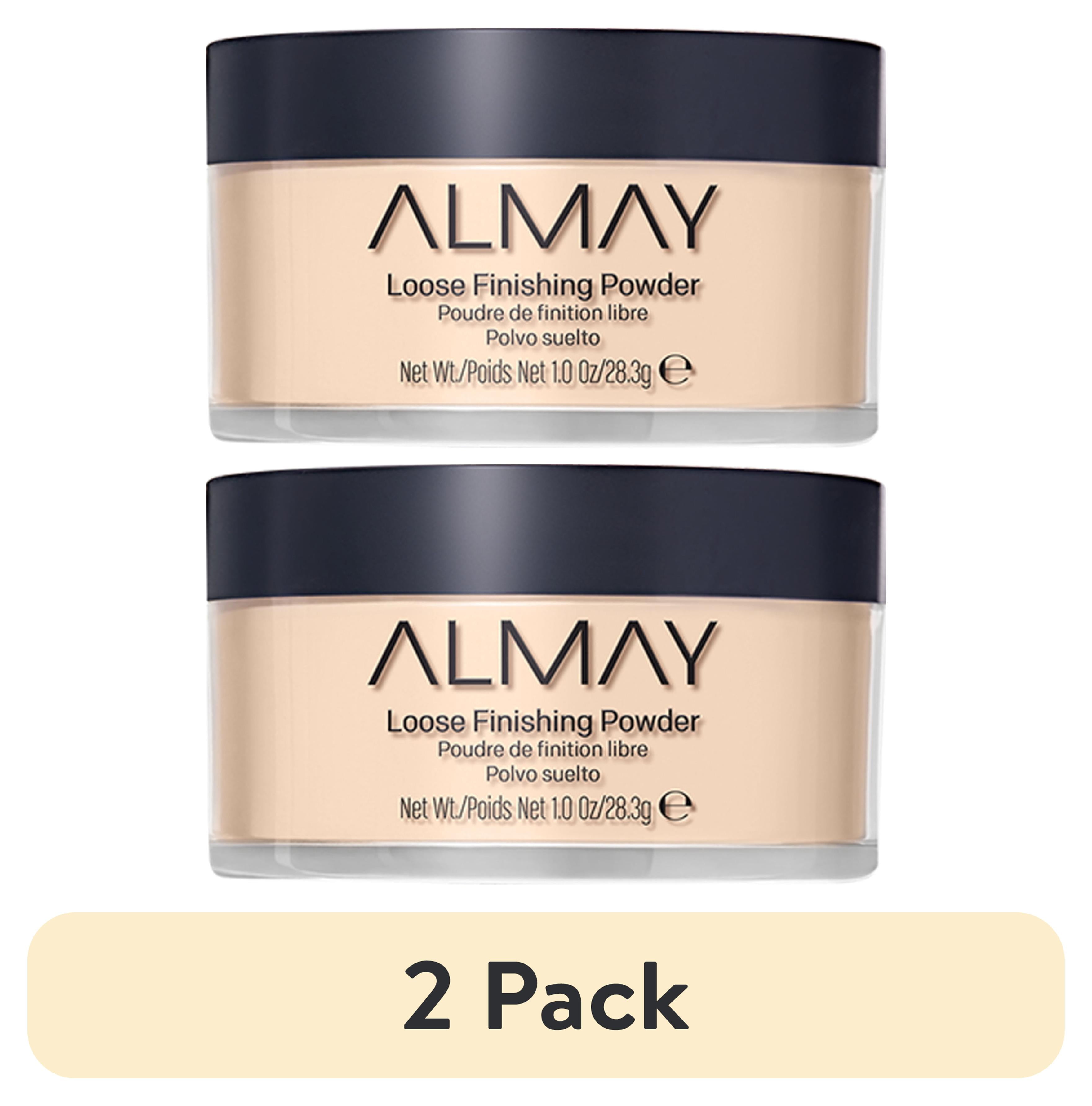 (2 pack) Almay Loose Finishing Powder, Matte Finish, Lightweight, 100 Light