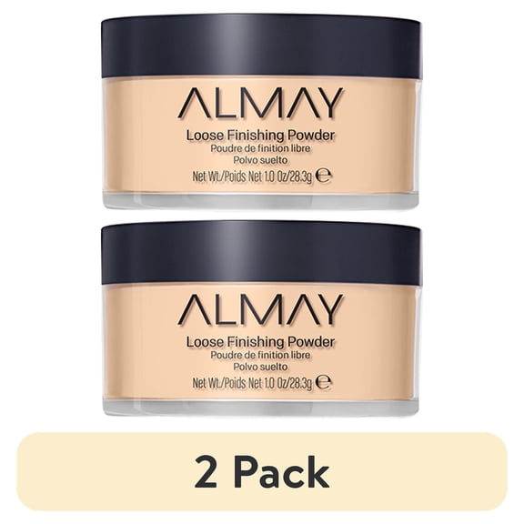 (2 pack) Almay Loose Finishing Powder, Matte Finish, Lightweight, 200 Light/Medium