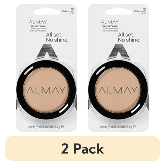 (2 pack) Almay Pressed Powder Makeup, Hypoallergenic, My Best Light
