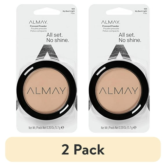 (2 pack) Almay Pressed Powder Makeup, Hypoallergenic, My Best Light
