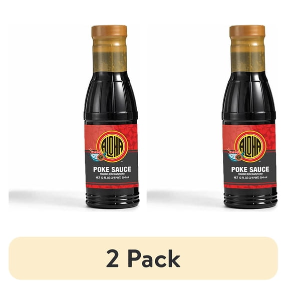 (2 pack) Aloha Shoyu Hawaiian Style Poke Sauce, 12 oz