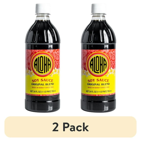 (2 pack) Aloha Shoyu Soy Sauce, 24 oz