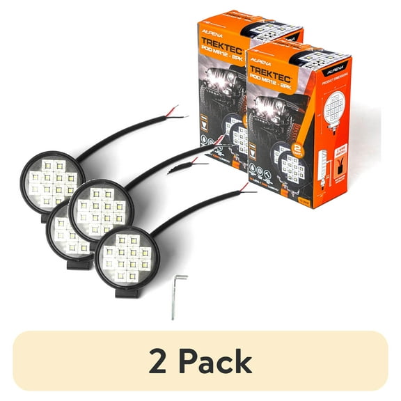 (2 pack) Alpena TrekTec New LED Pod Spotlight MR12, 2 Pack, 12V, Model 72008, Universal Fit for Trucks, SUVs