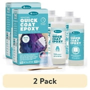 2 pack Alumilite Amazing Quick Coat Epoxy Kit - 16 oz Art Epoxy, High Gloss Finish