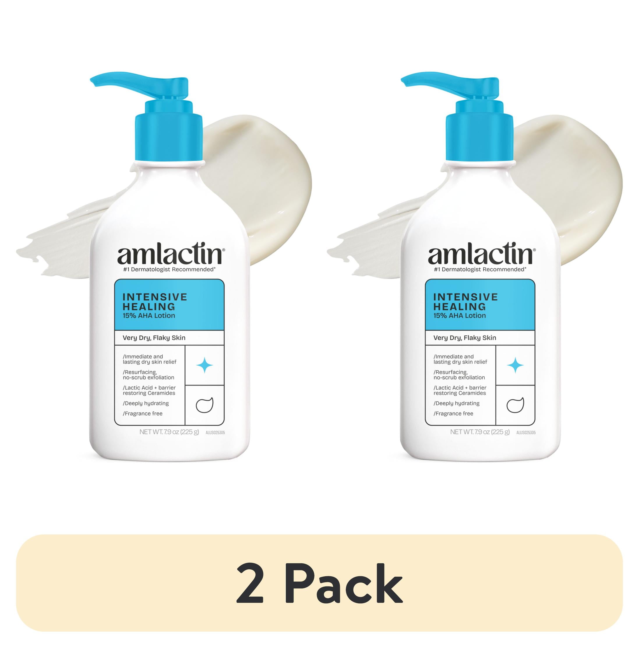 (2 pack) AmLactin Intensive Healing Body Lotion For Dry Skin, 7.9 Oz