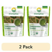 (2 pack) Amazing Grass Organic Supergreens Powder, 5.29oz, 30 Servings