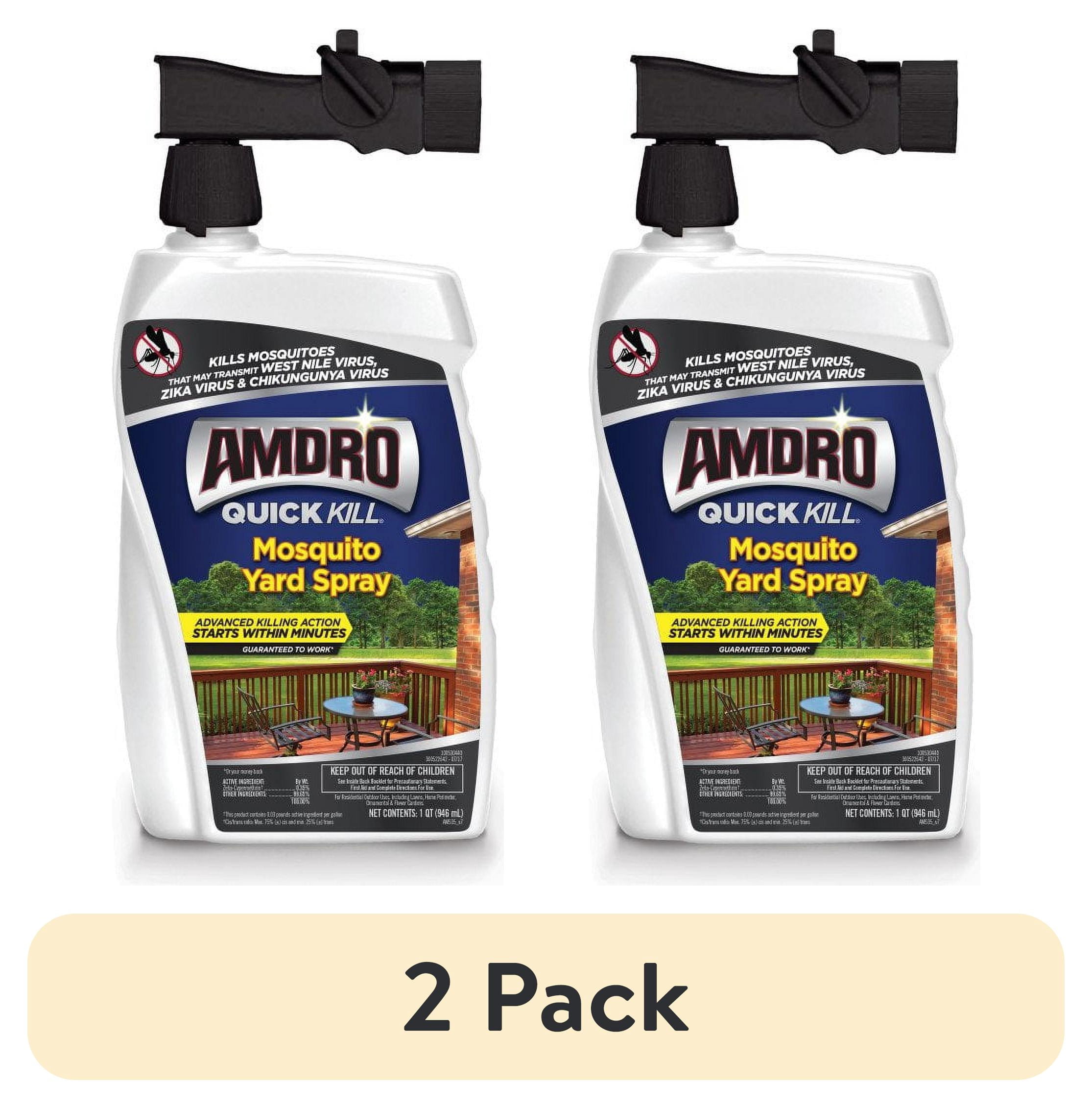 (2 pack) Amdro Quick Kill Mosquito Yard Treatment Ready To Spray 32oz ...