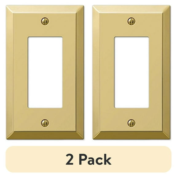 (2 pack) WALLPLT 1RCKR/GFCI PB (Pack of 1)