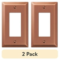 (2 pack) Amerelle 163RAC Century Wallplate, 1 Rocker, Steel, Antique Copper, 1-Pack