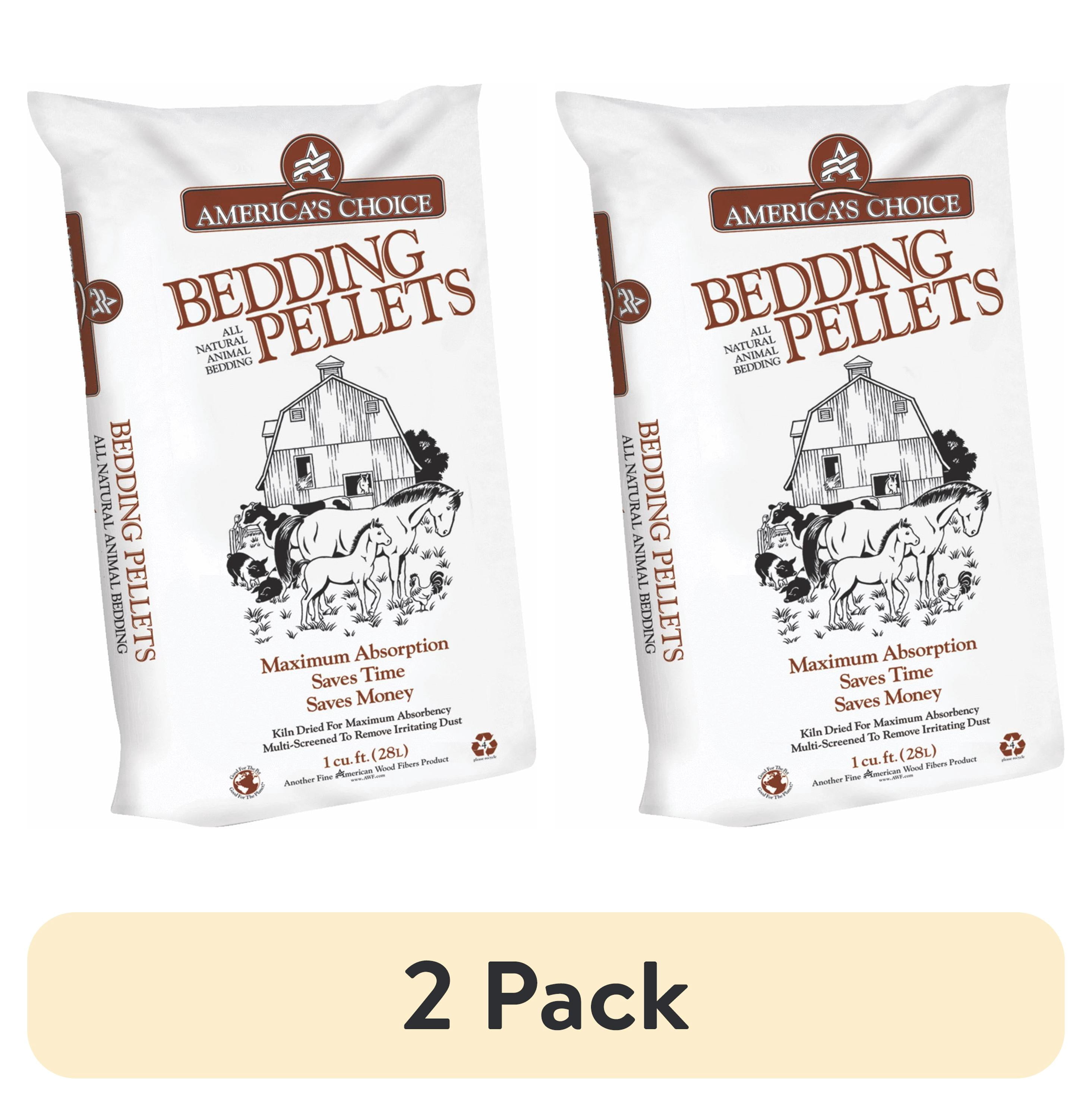 (2 pack) America's Choice Animal Bedding Pine Pellets, 40 lb Bag