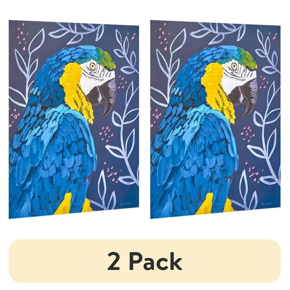 (2 pack) American Art Decor Tropical Birds 8" x 10" 3-Piece Print Set