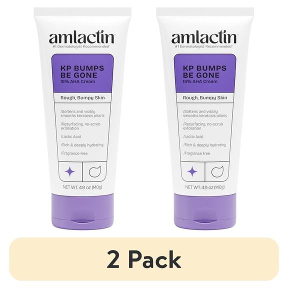 (2 pack) Amlactin KP Bumps Be Gone for Body, 4.9 Oz