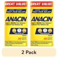 thumbnail interactive-video image 1 of (2 pack) Anacin Fast Pain Relief Pain Reducer Aspirin Tablets, 300 Tablets, 1 of 8