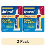 2 pack Anbesol Gel Maximum Strength 0.33 oz