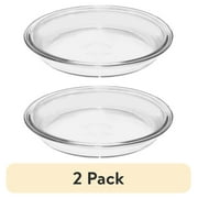 (2 pack) Anchor Hocking 9" Glass Pie Pan