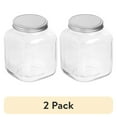 thumbnail interactive-video image 1 of (2 pack) Anchor Hocking Glass Cracker Jar with Lid, 1 Gallon, Ideal Use for Kitchen Organization and Accessibility, 1 of 7