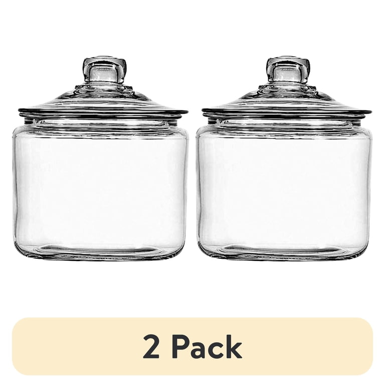 2 pack) Anchor Hocking Glass Heritage Hill Jar, 3 Quarts - Walmart.com