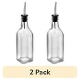 thumbnail image 1 of (2 pack) Anchor Hocking Olive Oil and Vinegar Glass Bottle with Stainless Steel Spout, 11 Ounce, Designed to Help with Proper Produce Storage, 1 of 6
