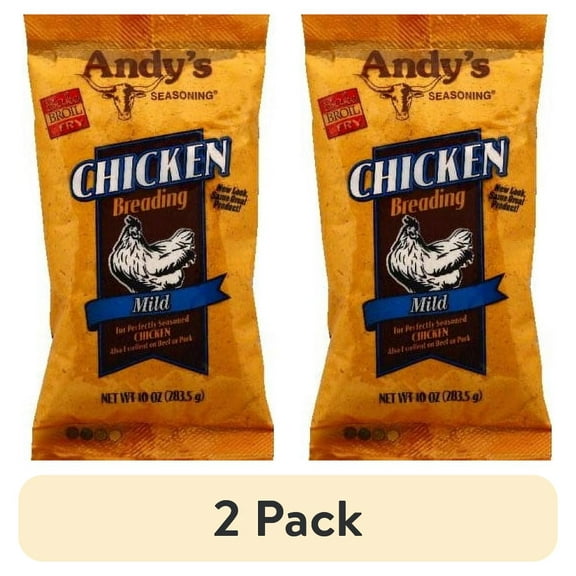 (2 pack) Andy's Mild Chicken Breading Mix, 10 Ounce