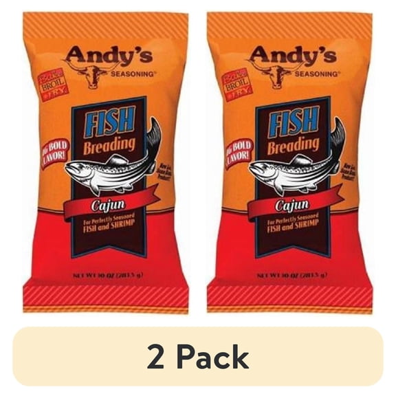 (2 pack) Andy's Seasoning Fish Breading, 10 Oz