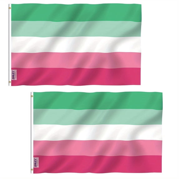 (2 pack) Anley 3 ft x 5 ft Abrosexual Pride Flag - Abrosexuality LGBT ...