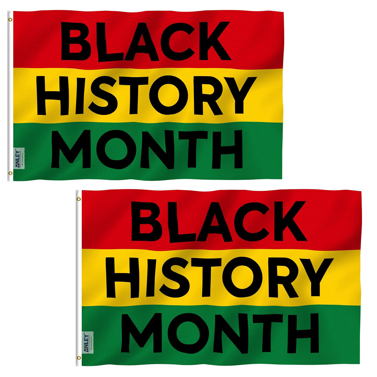 2 Pack Anley 3x5 Foot Black History Month Flag African Americans 2 Pack Anley 3x5 Foot Black History Month Flag African Americans