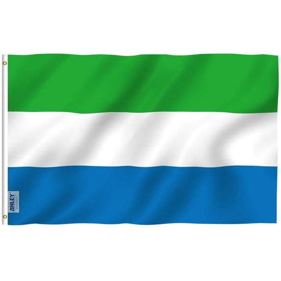 (2 pack) Anley 3x5 feet Sierra Leone flag - Sierra Leonean Flags