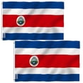 thumbnail image 1 of (2 pack) Anley Fly Breeze 3x5 Feet Costa Rica Flag - the Republic of Costa Rica Flags Polyester, 1 of 8