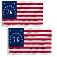 thumbnail image 1 of (2 pack) Anley Fly Breeze 3x5 Foot Bennington 76 Flag - Vivid Color and UV Fade Resistant - Canvas Header and Double Stitched - American Revolution Flags Polyester with Brass Grommets 3 X 5 Ft, 1 of 8