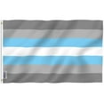thumbnail image 1 of (2 pack) Anley Fly Breeze 3x5 Foot Demigender Demiguy Pride Flag - Demiman LGBT Flags, 1 of 7