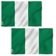 thumbnail image 1 of (2 pack) Anley Fly Breeze 3x5 Foot Nigeria Flag - Nigerian National Flags Polyester with Brass Grommets, 1 of 8