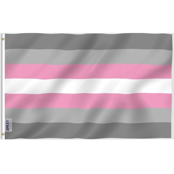 (2 pack) Anley Fly Breeze 3x5 foot Demigirl Pride Flag - LGBT Flags Polyester
