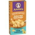 thumbnail image 1 of (2 pack) Annie's Shells and Real Aged Cheddar, Made with Organic Pasta and Real Cheese, 6 oz, 1 of 16