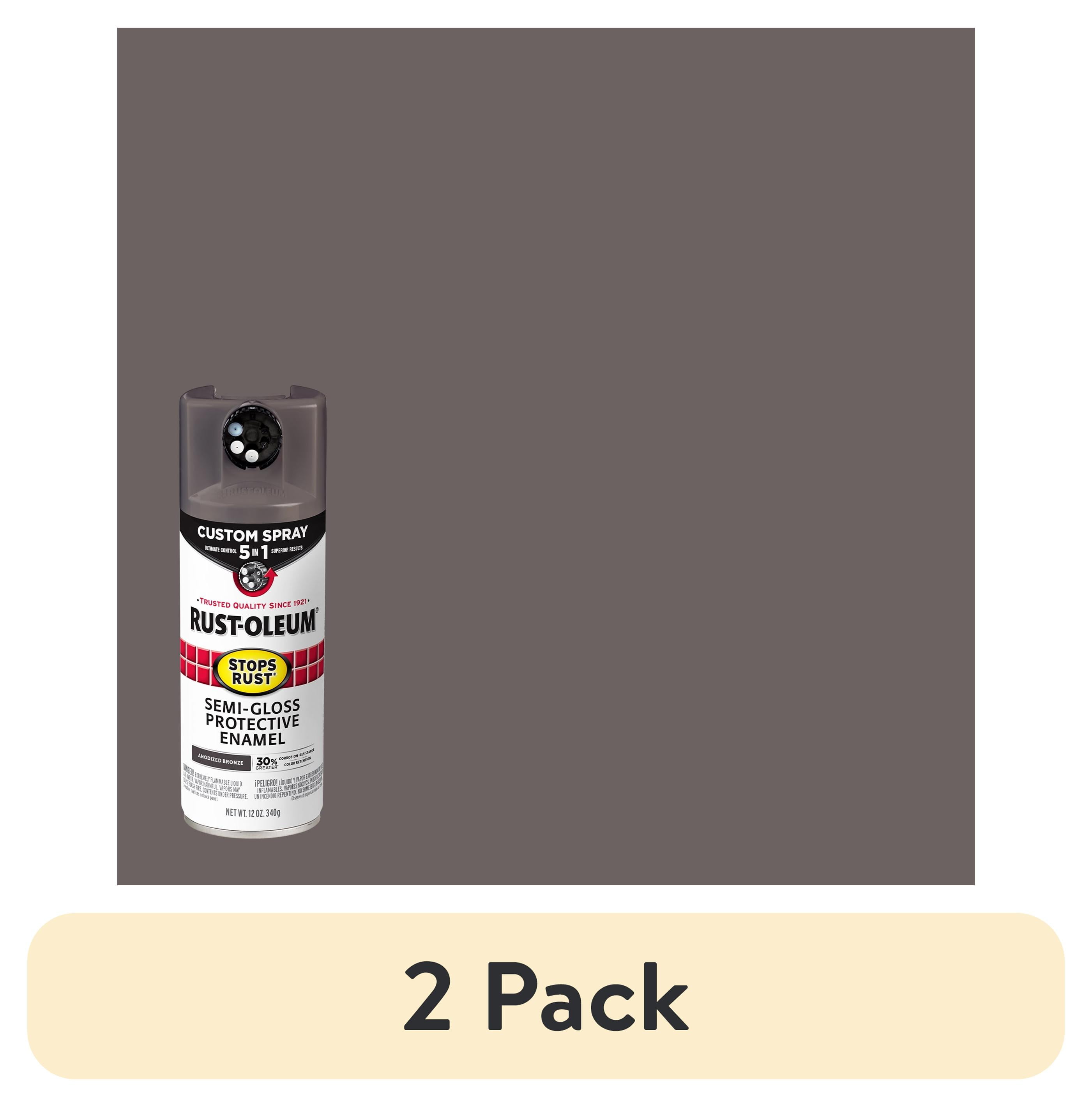 (12 pack) Anodized Bronze, Rust-Oleum Stops Rust Custom Spray 5 in 1 ...