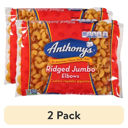 (2 pack) Anthony's Elbows Pasta, 16 oz