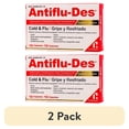 thumbnail interactive-video image 1 of (2 pack) Antiflu-Des Cold and Flu, Symptoms Relief, Fever Reducer, 12 Caps, Box, 1 of 10