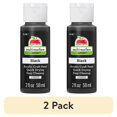 thumbnail image 1 of (2 pack) Apple Barrel Multi-Surface Acrylic Craft Paint, Satin Finish, Black, 2 fl oz, 1 of 15