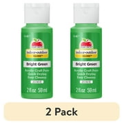 (2 pack) Apple Barrel Acrylic Craft Paint, Gloss Finish, Bright Green, 2 fl oz