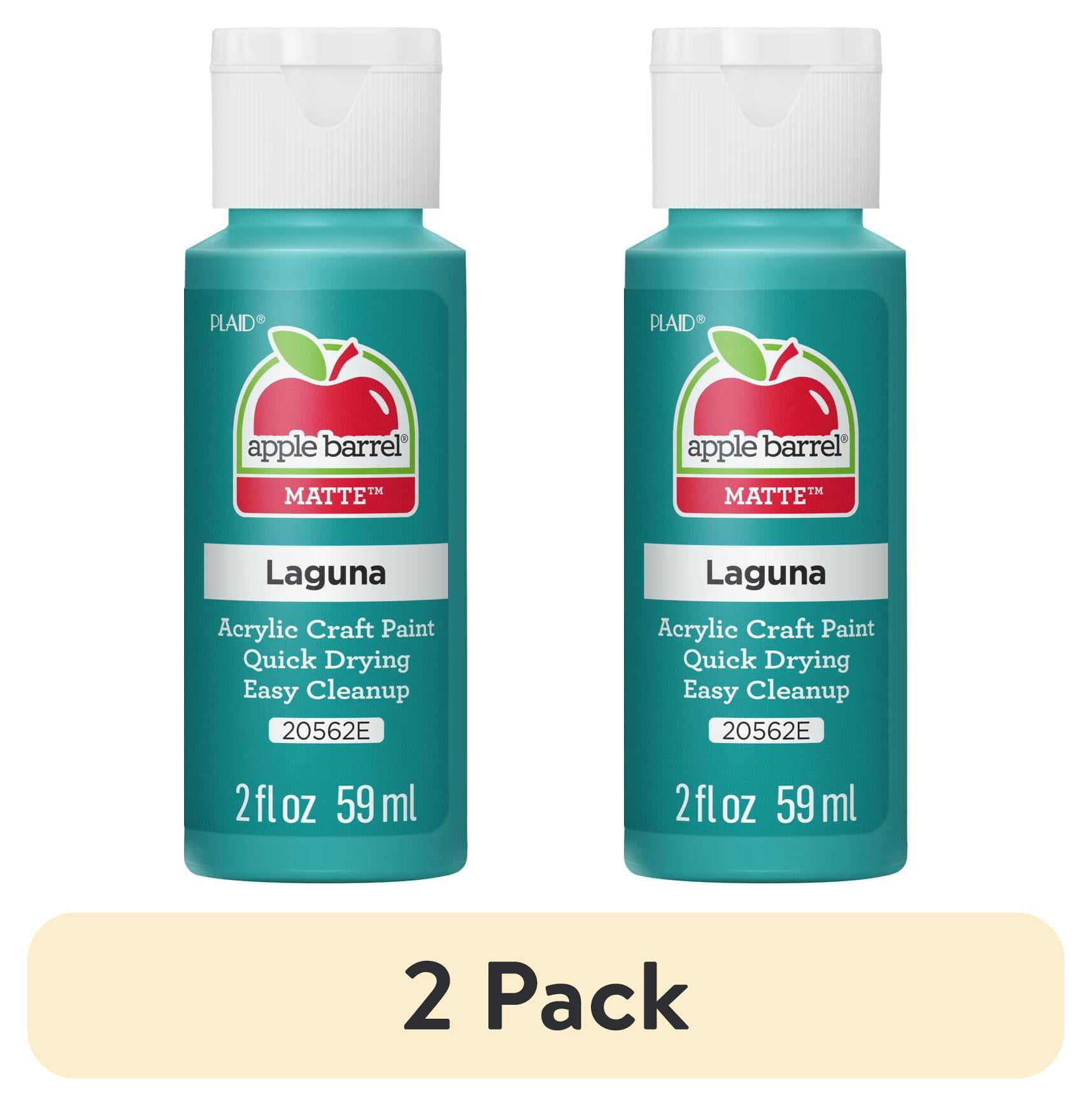 (2 pack) Apple Barrel Acrylic Craft Paint, Matte Finish, Laguna, 2 fl oz
