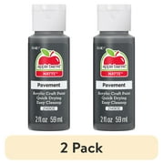 (2 pack) Apple Barrel Acrylic Craft Paint, Matte Finish, Pavement, 2 fl oz