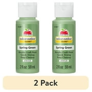 (2 pack) Apple Barrel Acrylic Craft Paint, Gloss Finish, Spring Green, 2 fl oz