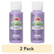(2 pack) Apple Barrel Multi-Surface Acrylic Craft Paint, Satin Finish, Wisteria, 2 fl oz