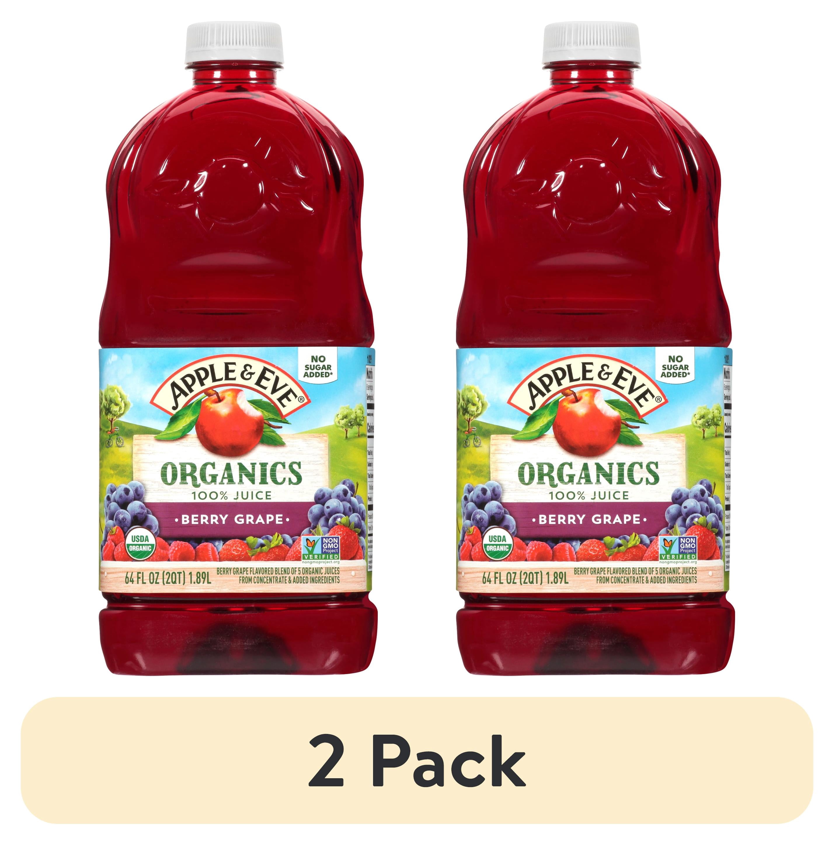 (2 pack) A&E 100% ORG Berry Grape 64oz - Walmart.com