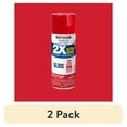 thumbnail image 1 of (2 pack) Apple Red, Rust-Oleum American Accents 2X Ultra Cover Gloss Spray Paint-327875, 12 oz, 1 of 12