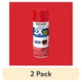 thumbnail image 1 of (2 pack) Apple Red, Rust-Oleum American Accents 2X Ultra Cover Satin Spray Paint-327938, 12 oz, 1 of 12