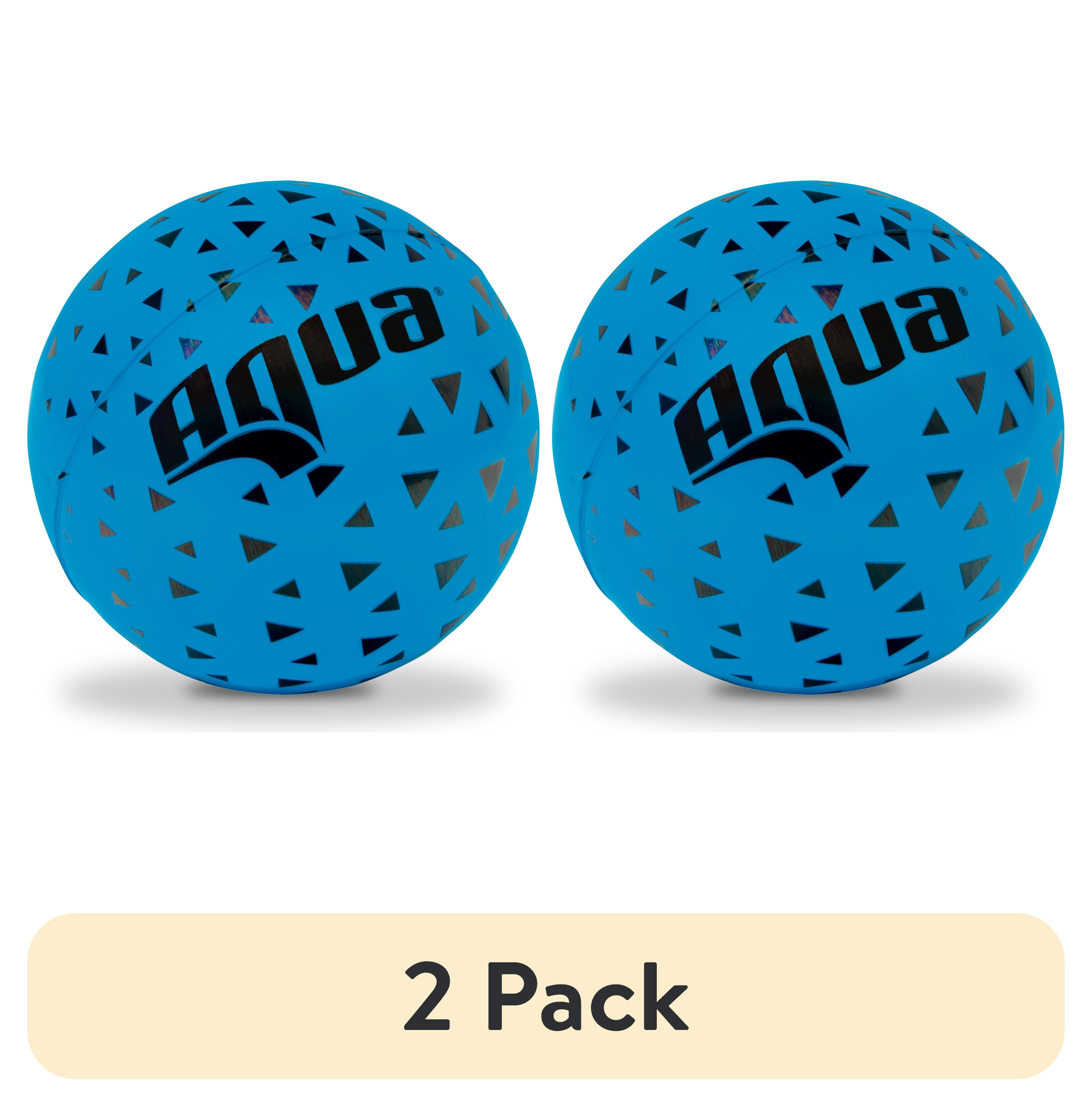 (2 pack) Aqua-Leisure 3.5" Foam Skipper Ball Pool Toy, Blue, Skips Over 75 Feet