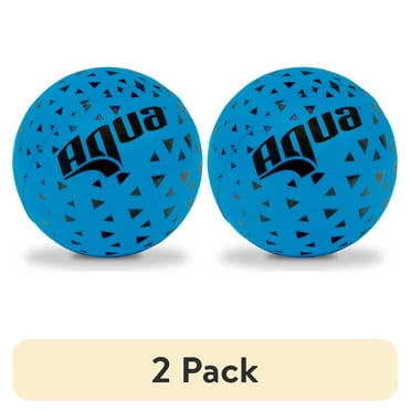 (2 pack) Aqua 3.5" Foam Skipper Ball Pool Toy, Blue, Skips Over 75 Feet